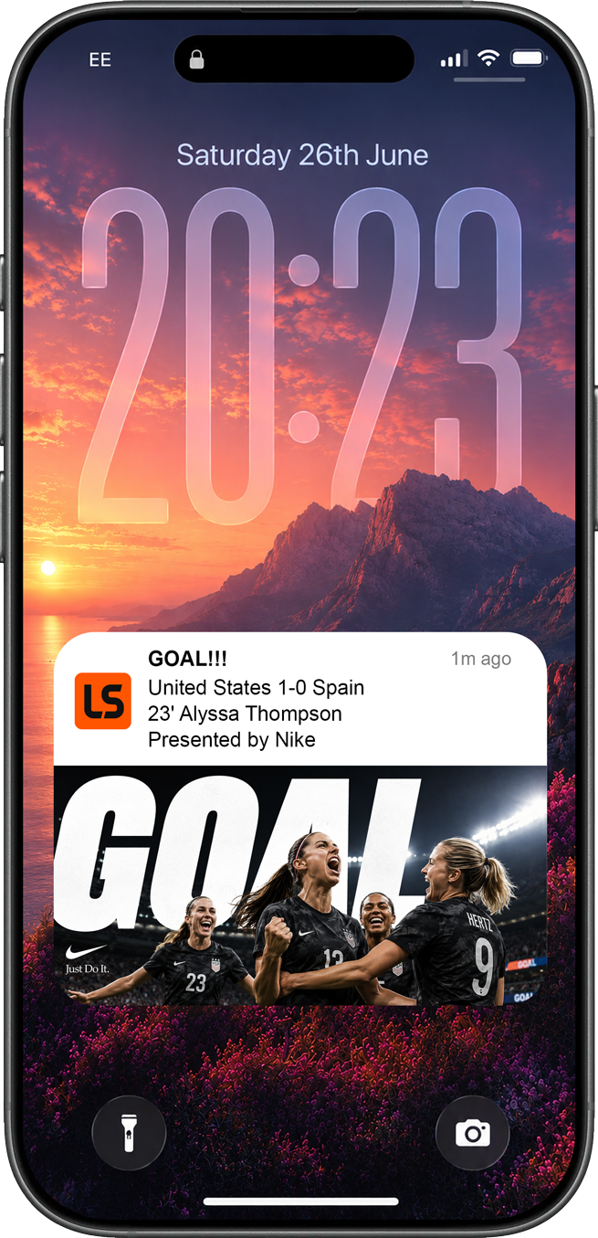 Live match centre